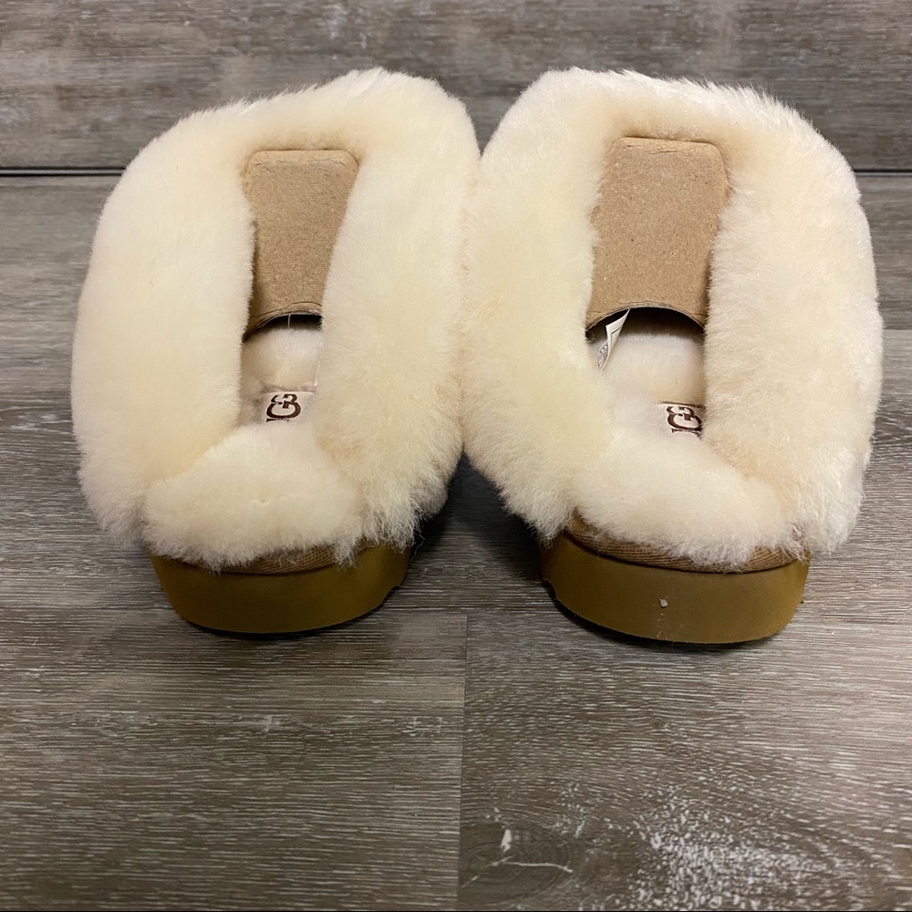 UGG |  Cluggette Fur Lined Slippers In Chestnut NEW In Box - Picture 10 of 11